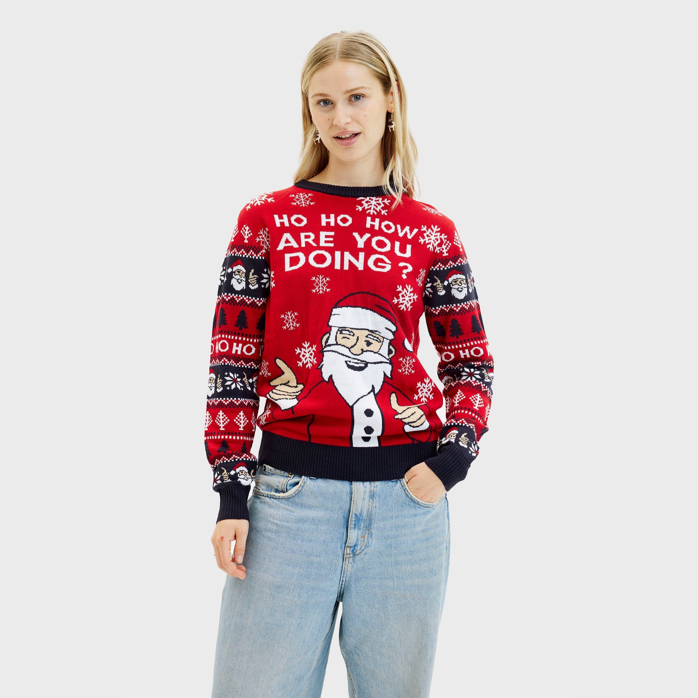 Ho ho how you doin' Weihnachtspullover - Damen